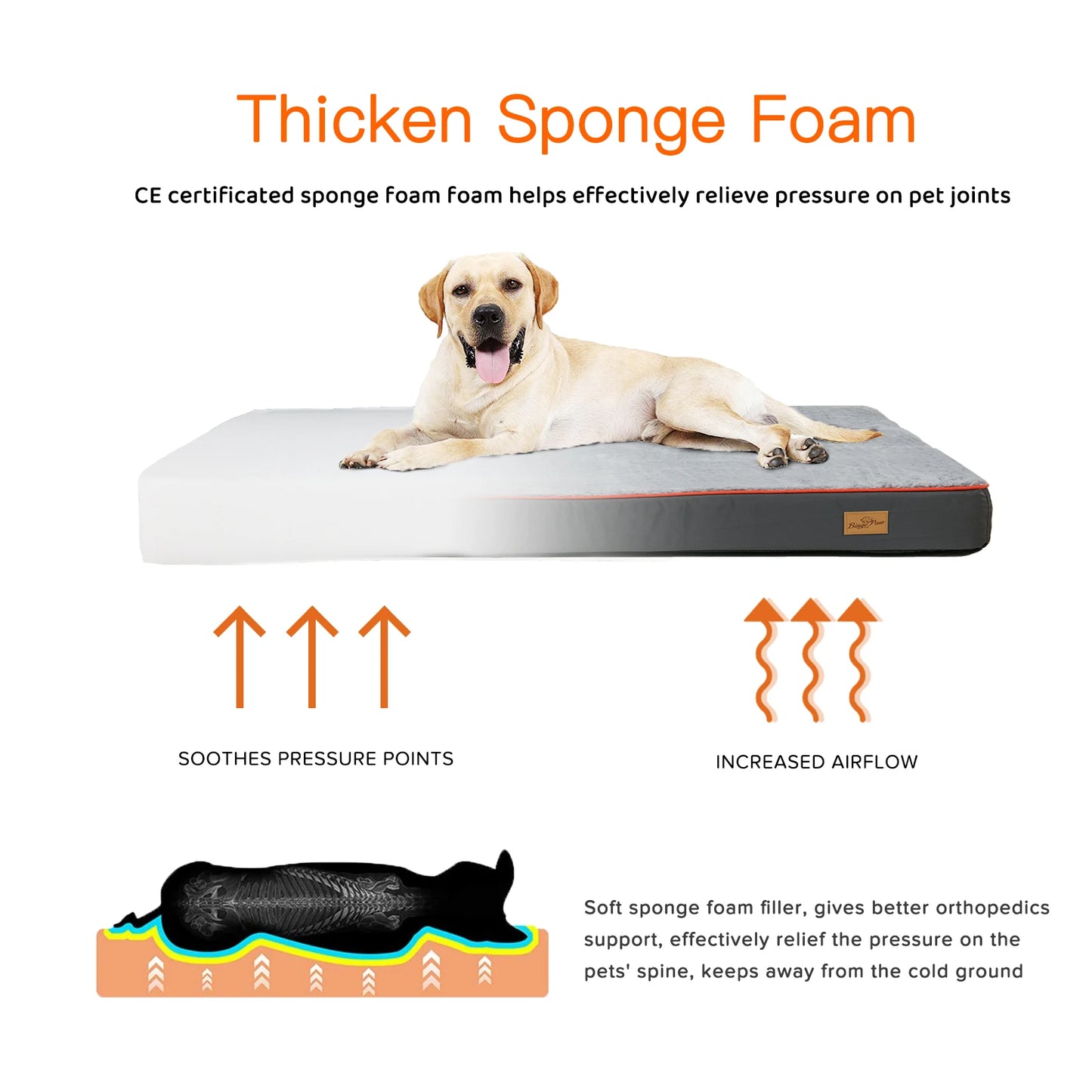 Dog Bed Kennel Memory Foam