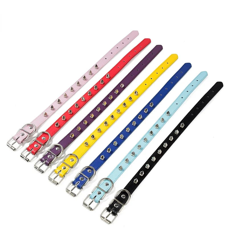 Spiked Studded Leather Dog Collars