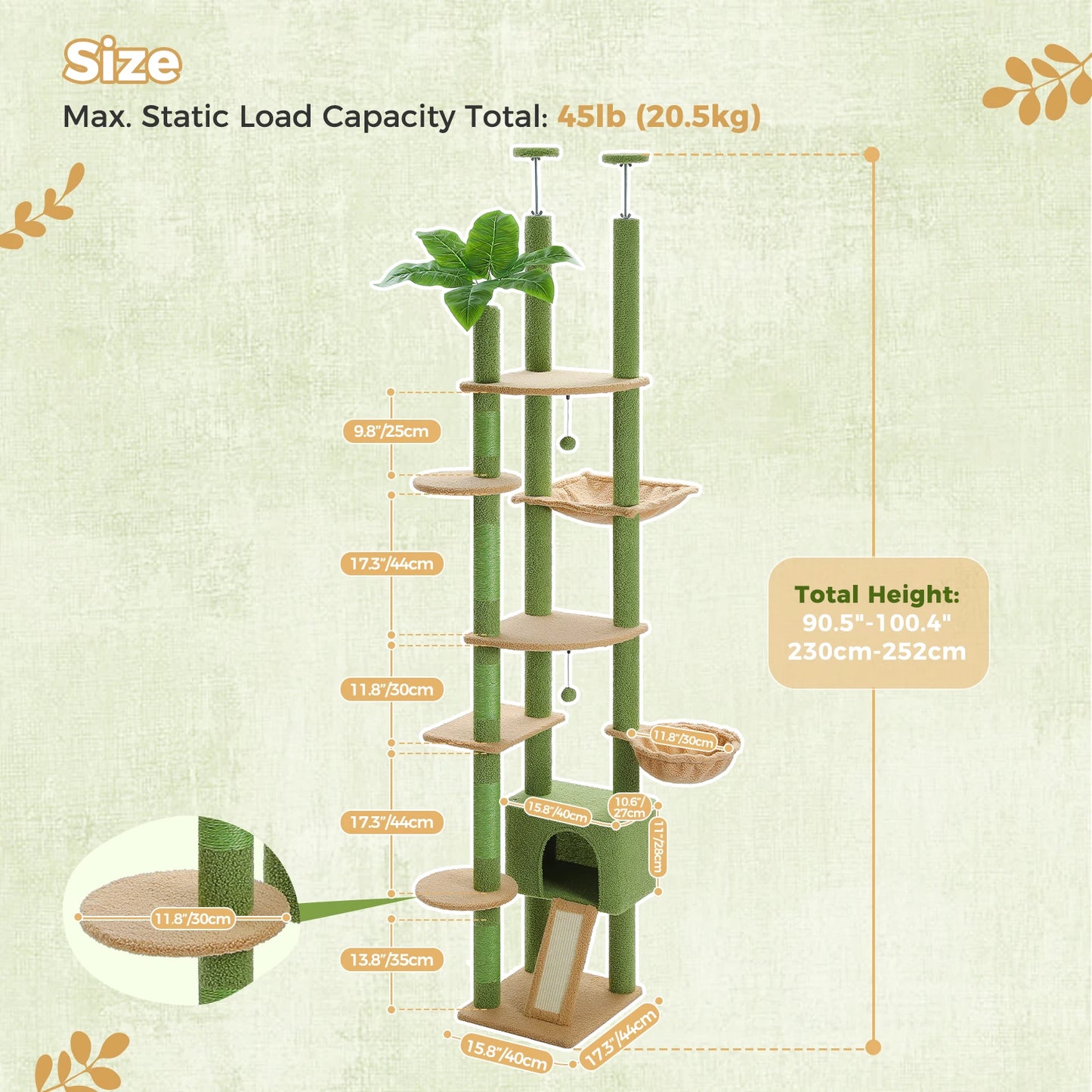 Floor to Ceiling Cat Tree