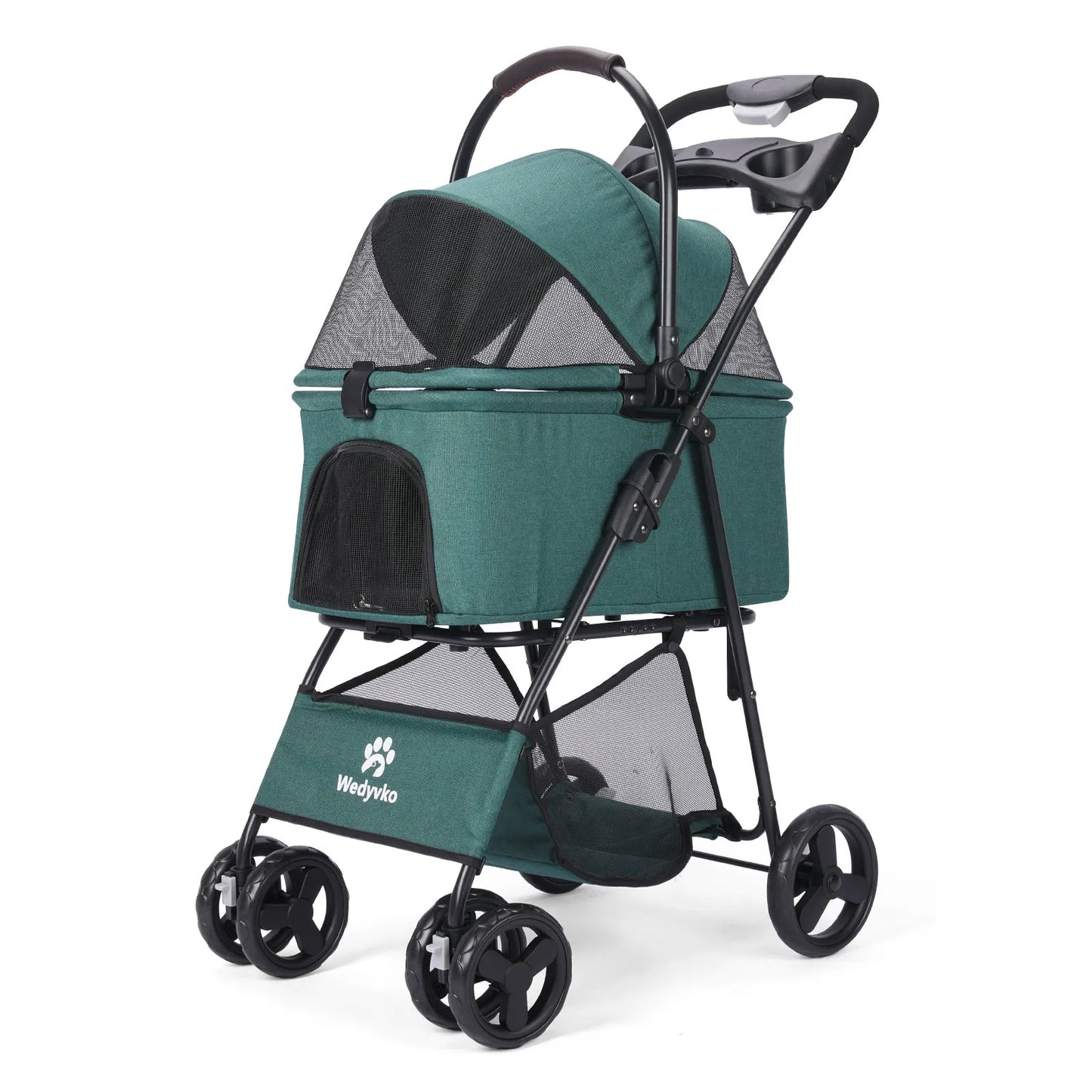Pet Stroller with Removable Carrier