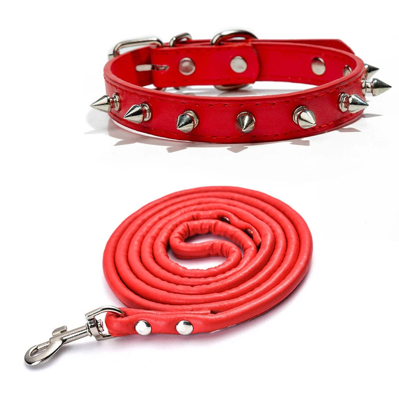Spiked Studded Leather Dog Collars
