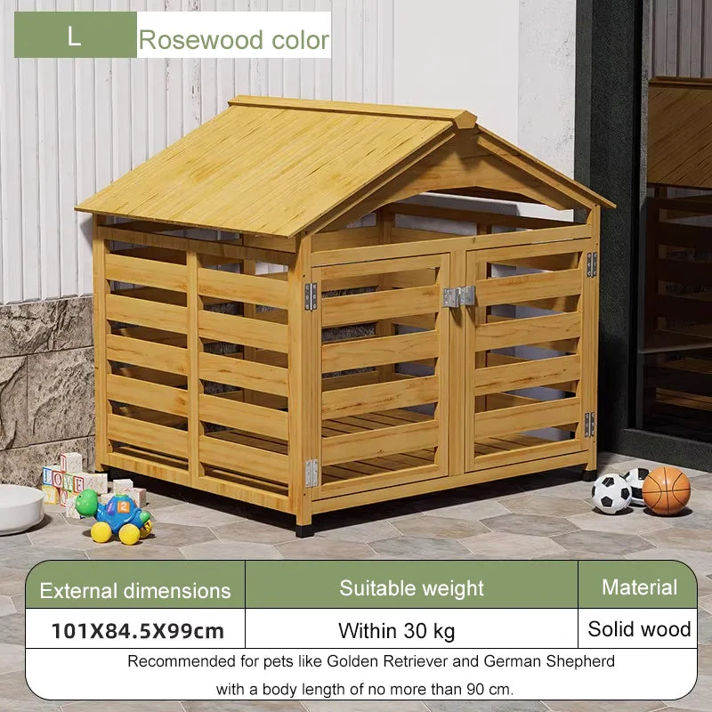 Solid Wood Dog House