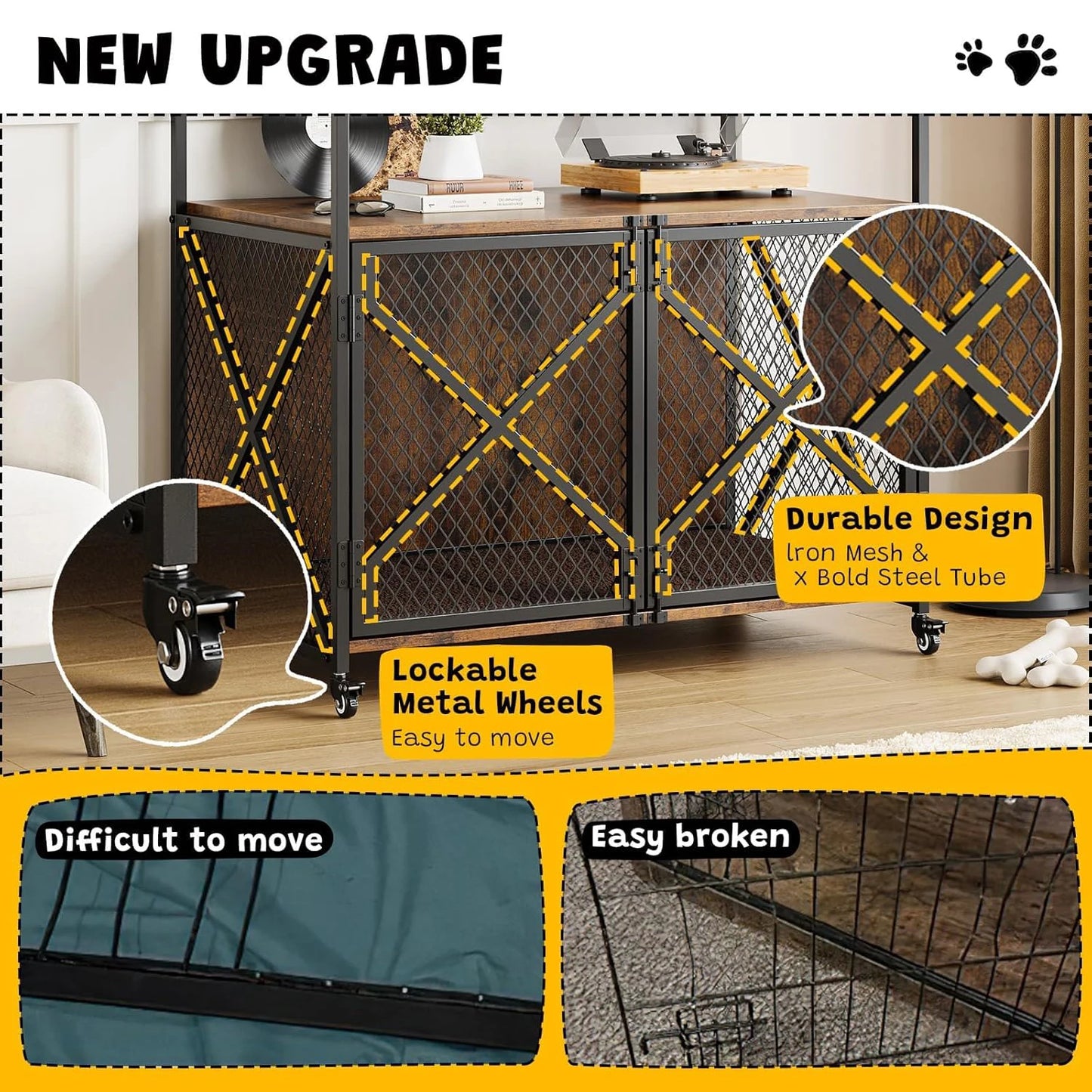 Wooden Dog Crate