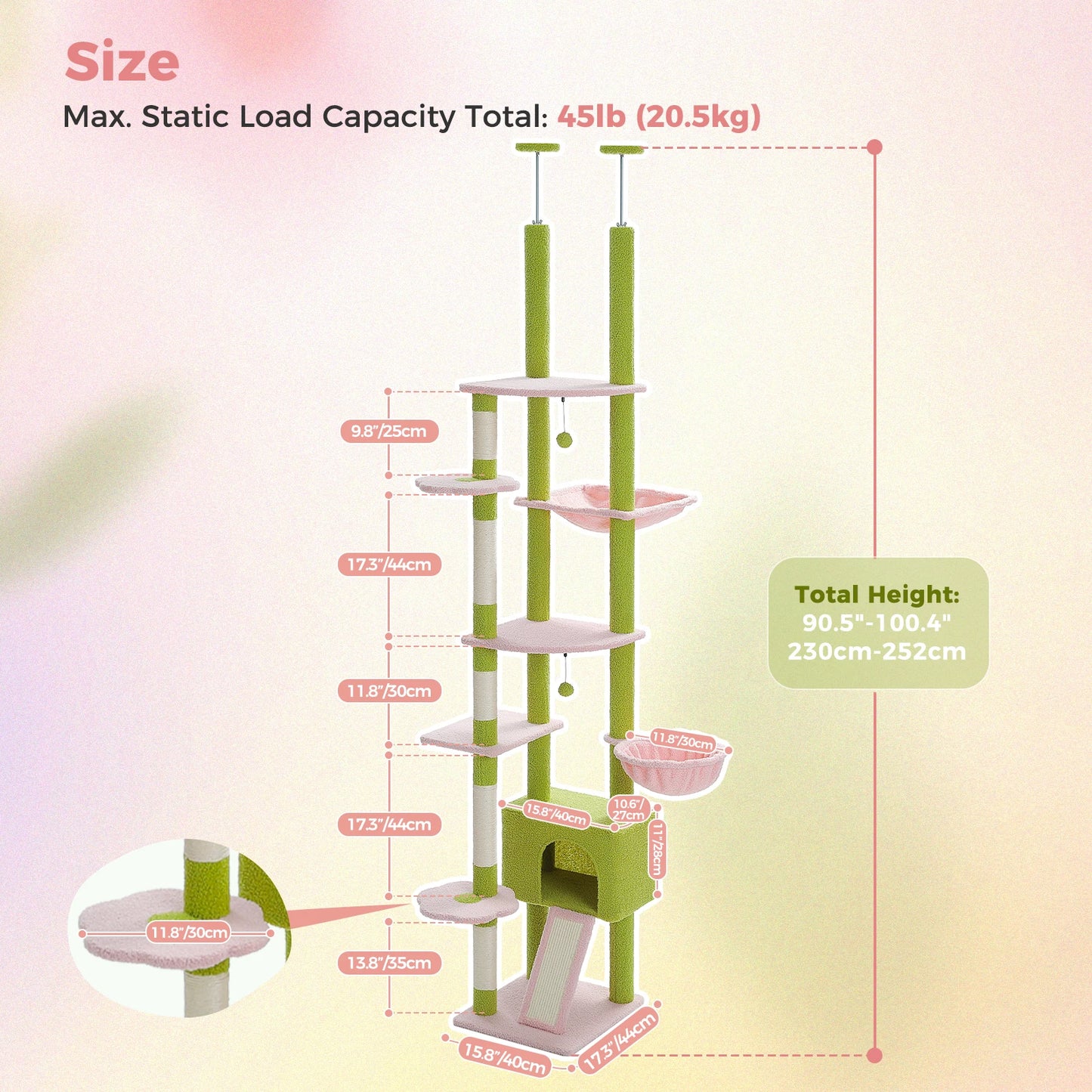 Floor to Ceiling Cat Tree