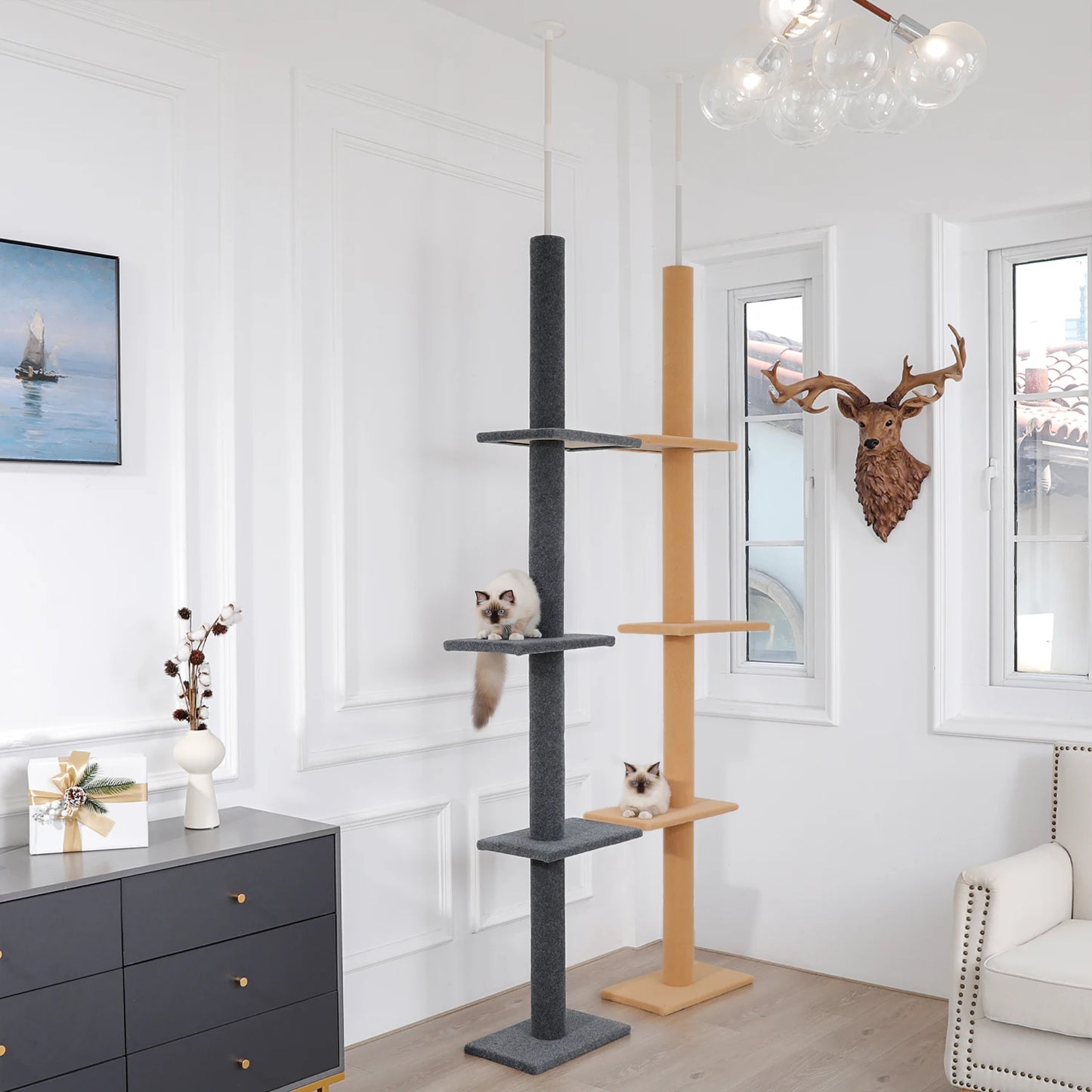 Adjustable Height Cat Tree