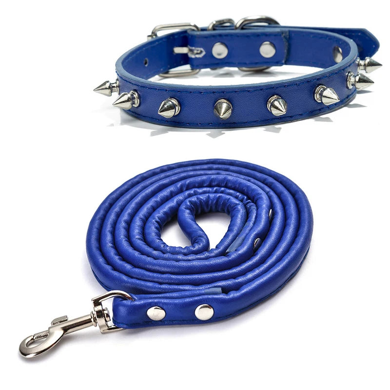 Spiked Studded Leather Dog Collars