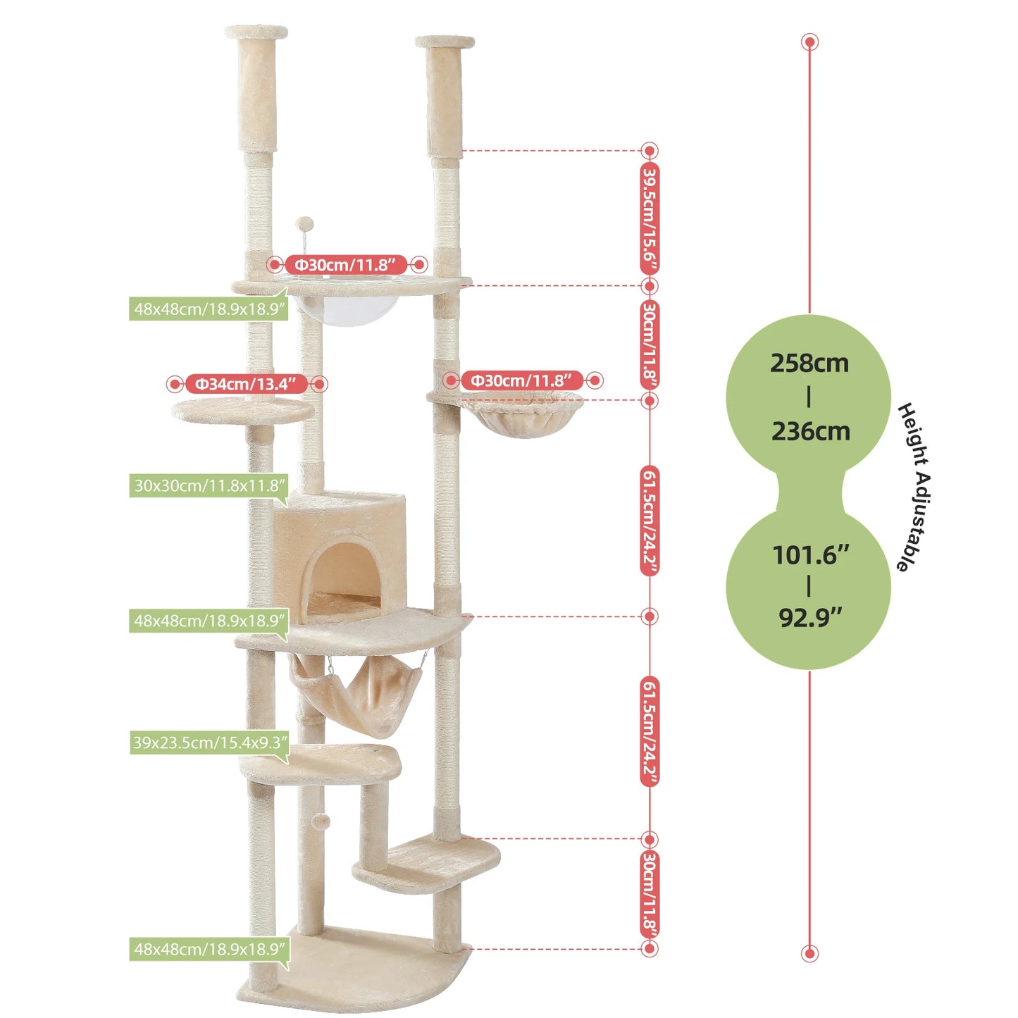 Floor to Ceiling Cat Tree