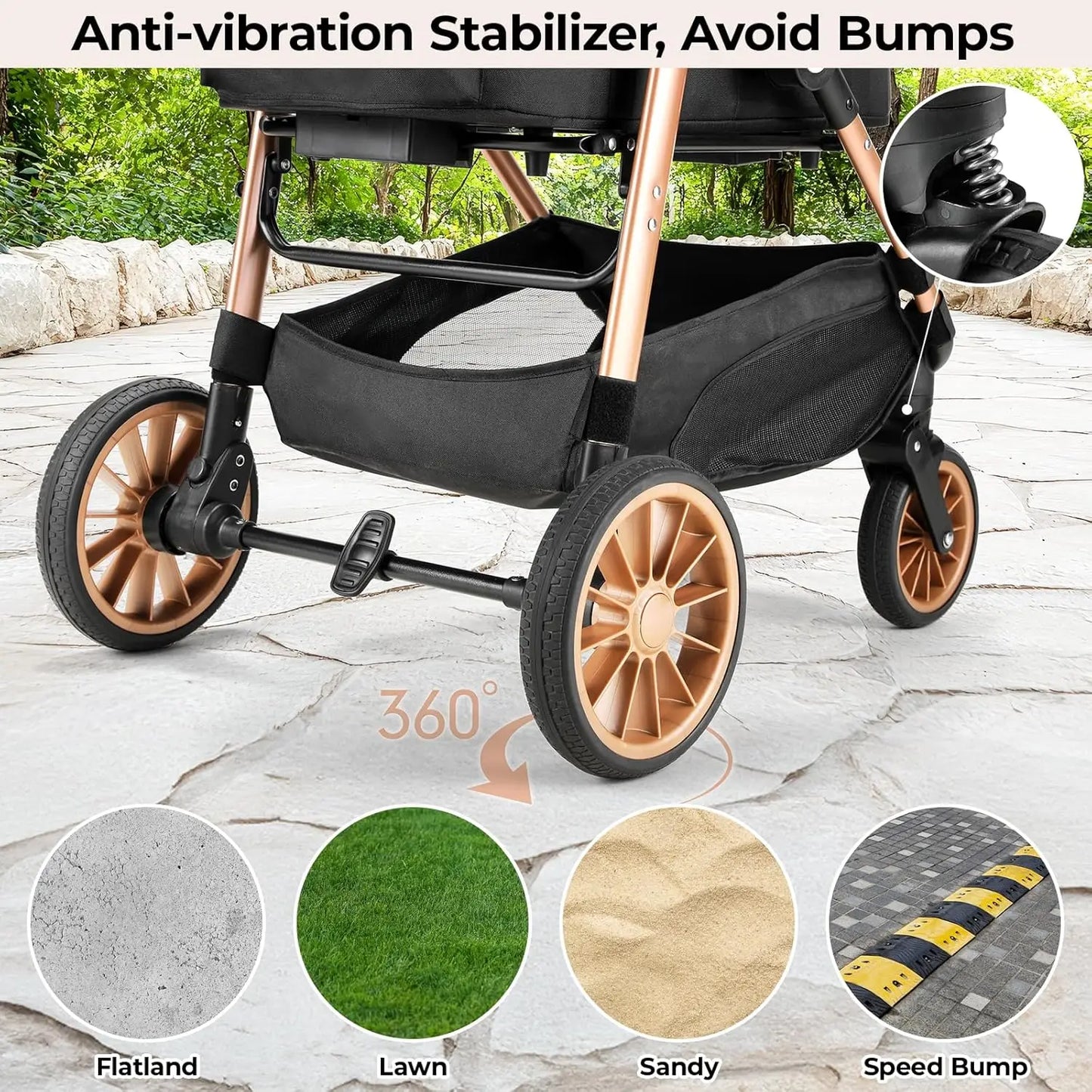2in1 Dog Buggy Stroller