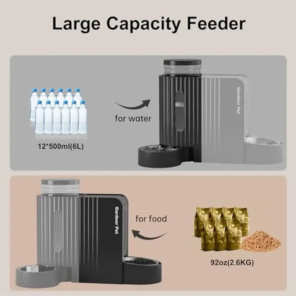 Gravity Pet Feeder And Water Dispenser