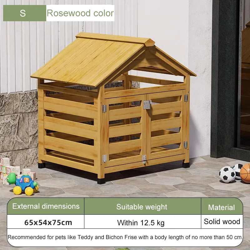 Solid Wood Dog House