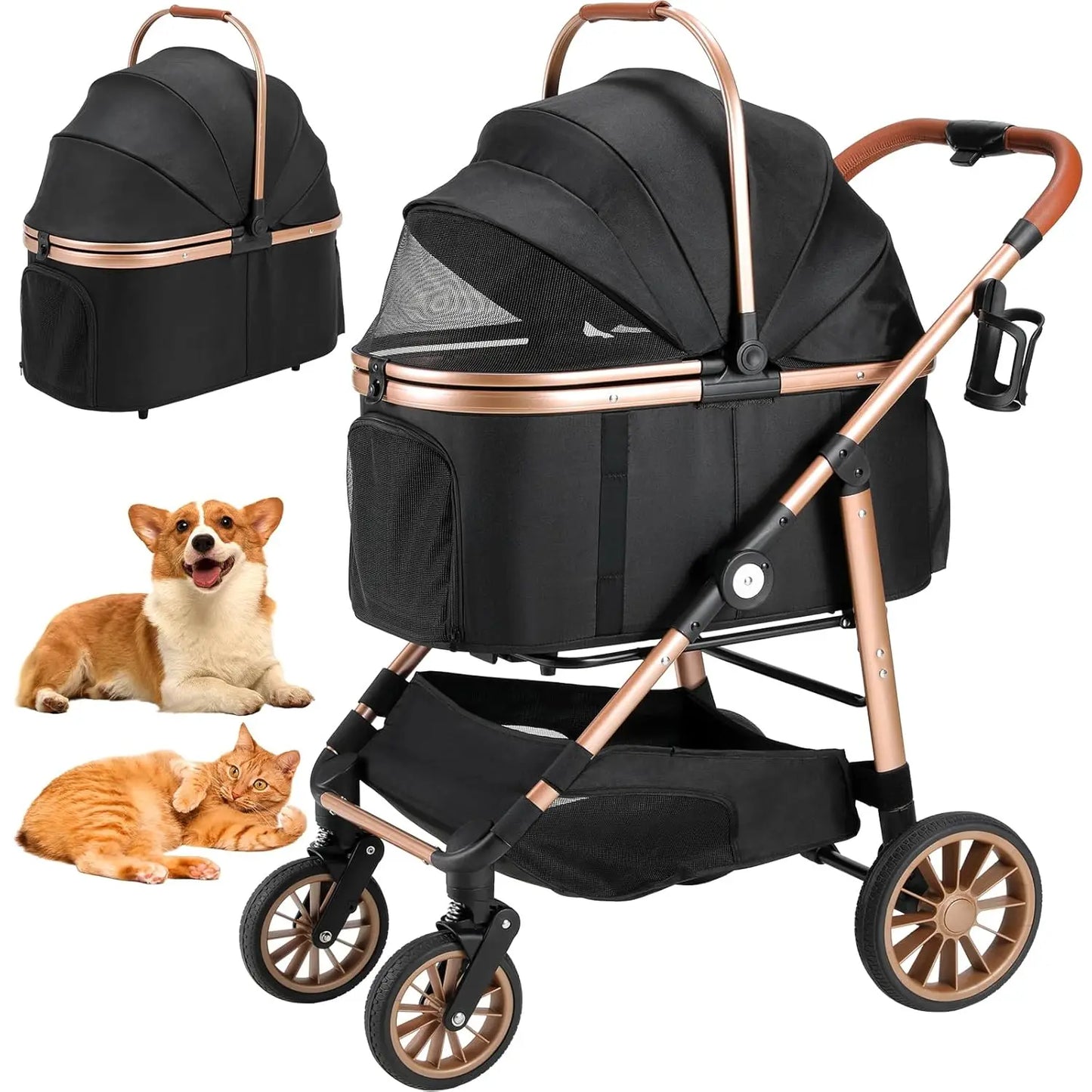 2in1 Dog Buggy Stroller