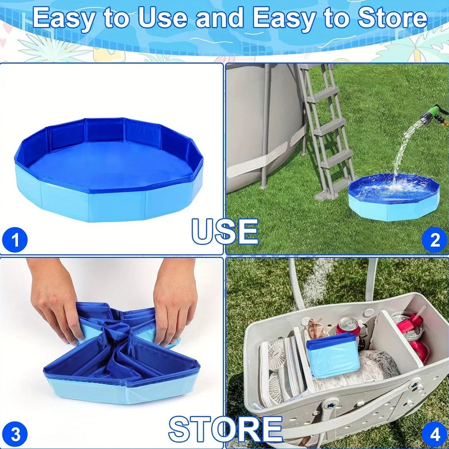 Dog Bathing Tub Pool For Small Dogs