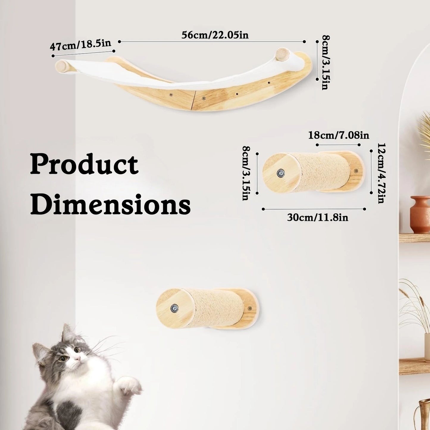 Hammock Wall Mounted Cat Shelf