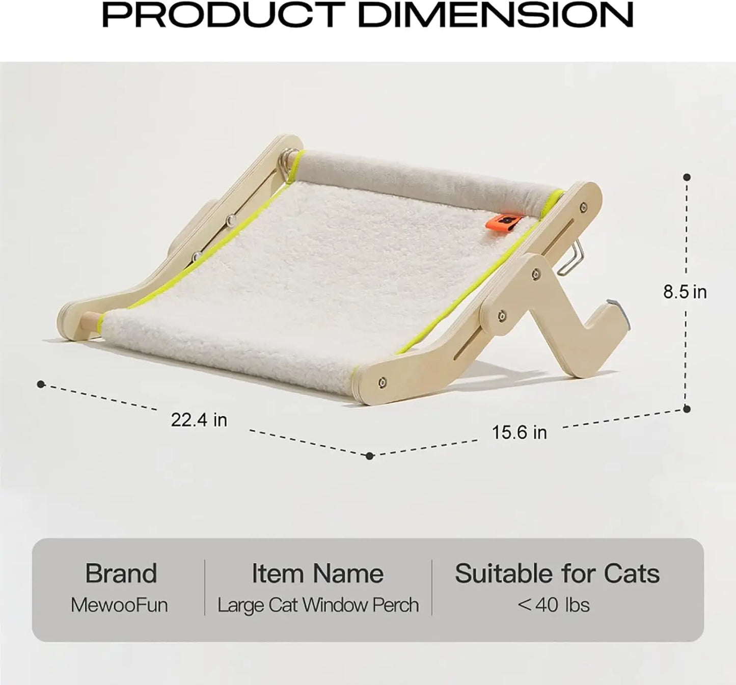 Lounge Mount Hammock Window Seat Bed Shelves