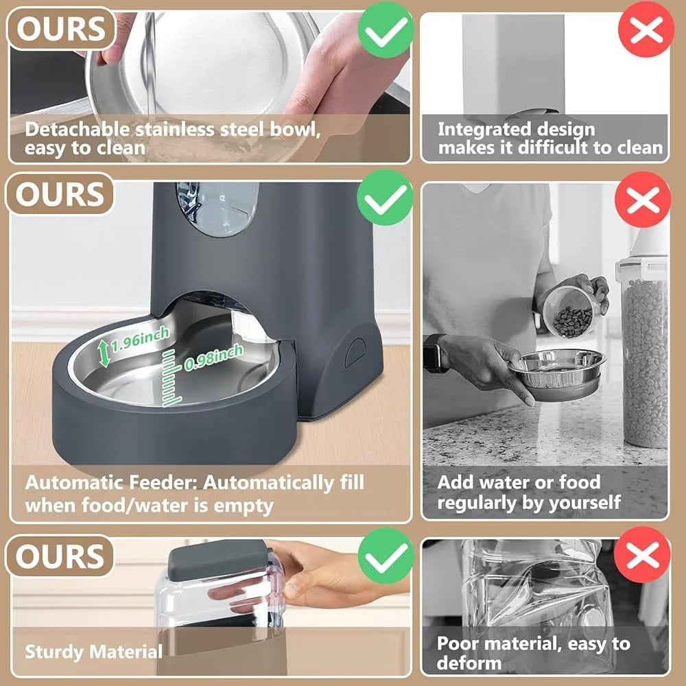 Automatic Pet Feeder Water Dispenser