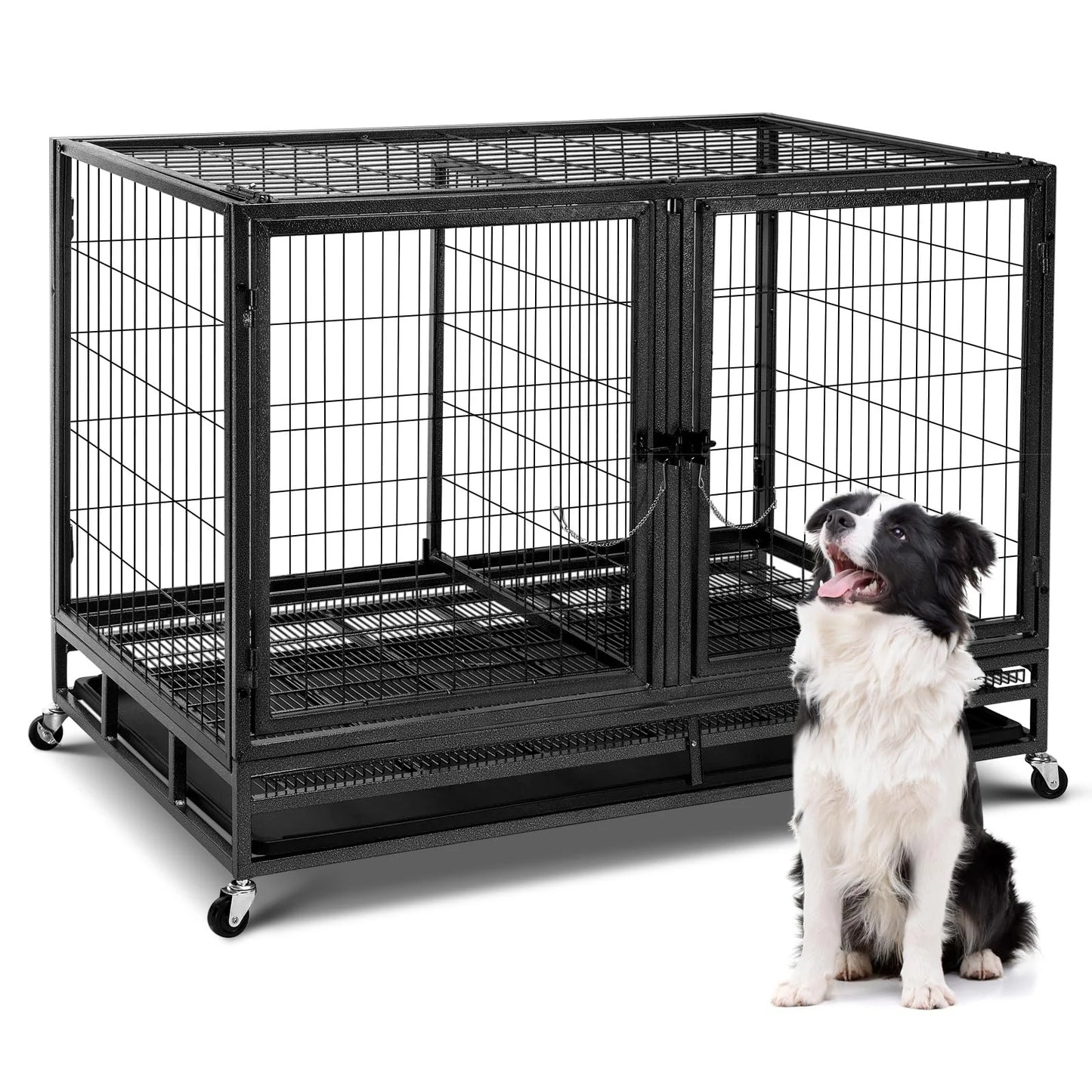 Heavy Duty Dog Crate Large Metal