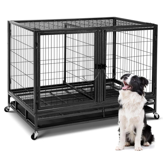 Heavy Duty Dog Crate Large Metal
