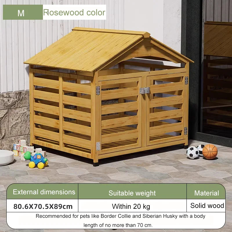 Solid Wood Dog House