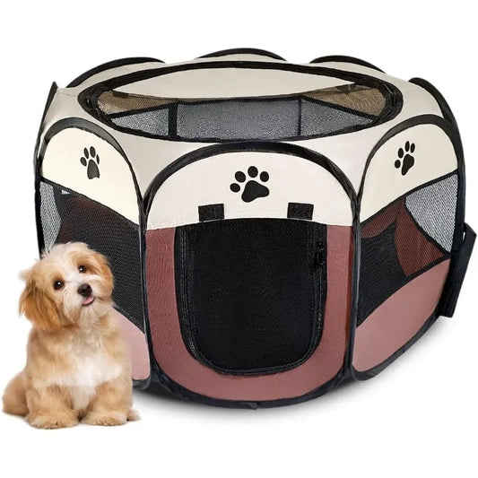 Pet Tent Octagonal Cat Dog Cage