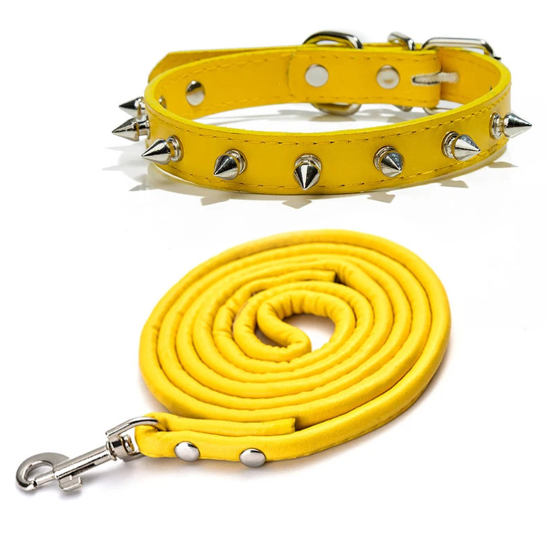 Spiked Studded Leather Dog Collars