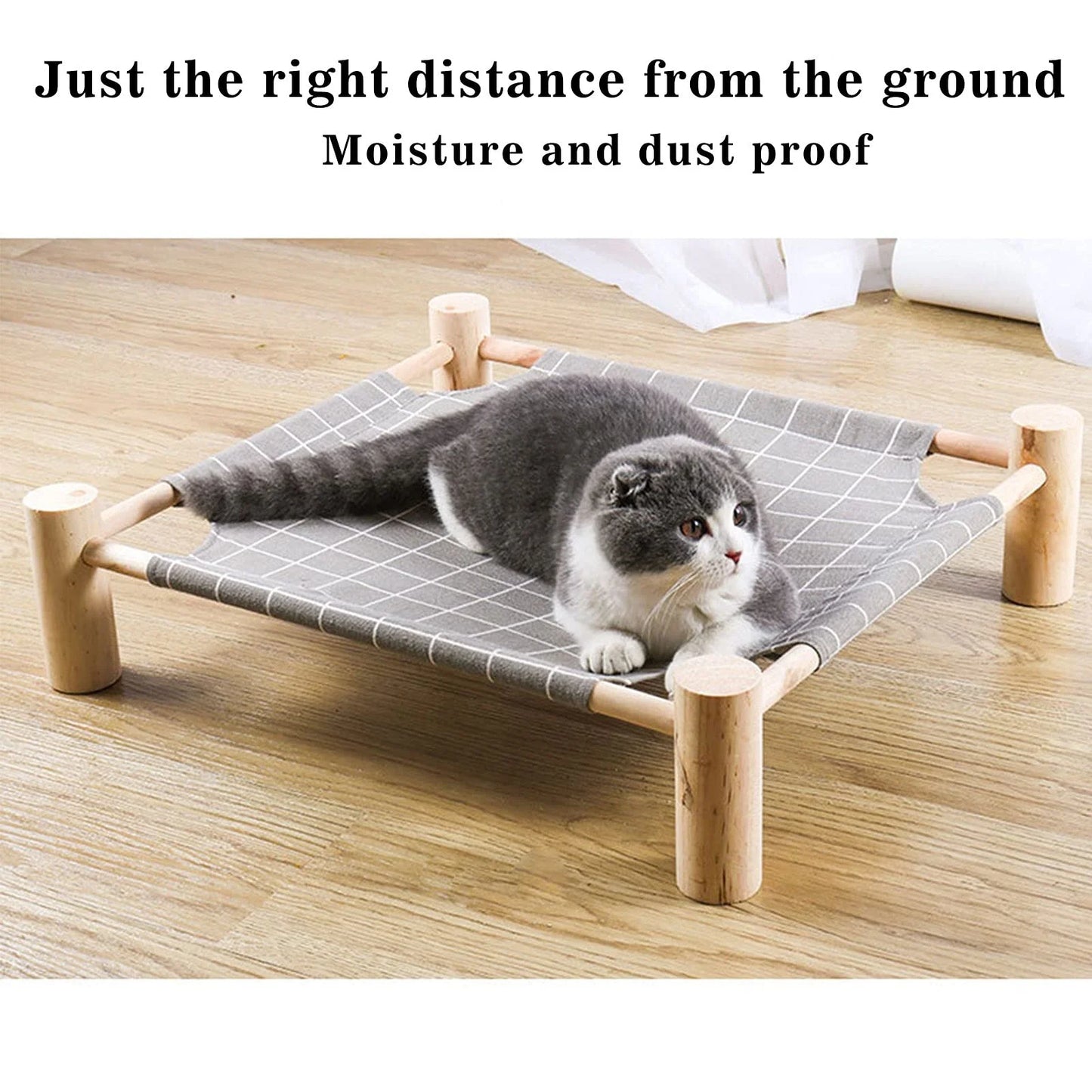 Raised Cat Hammock Bed,