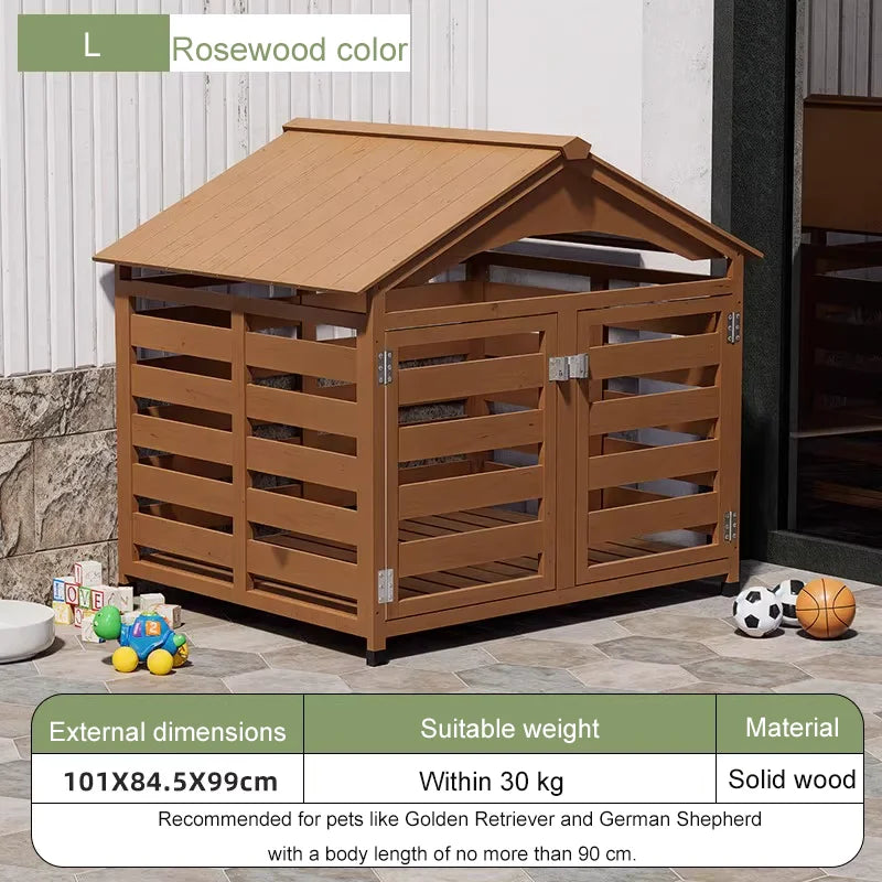 Solid Wood Dog House