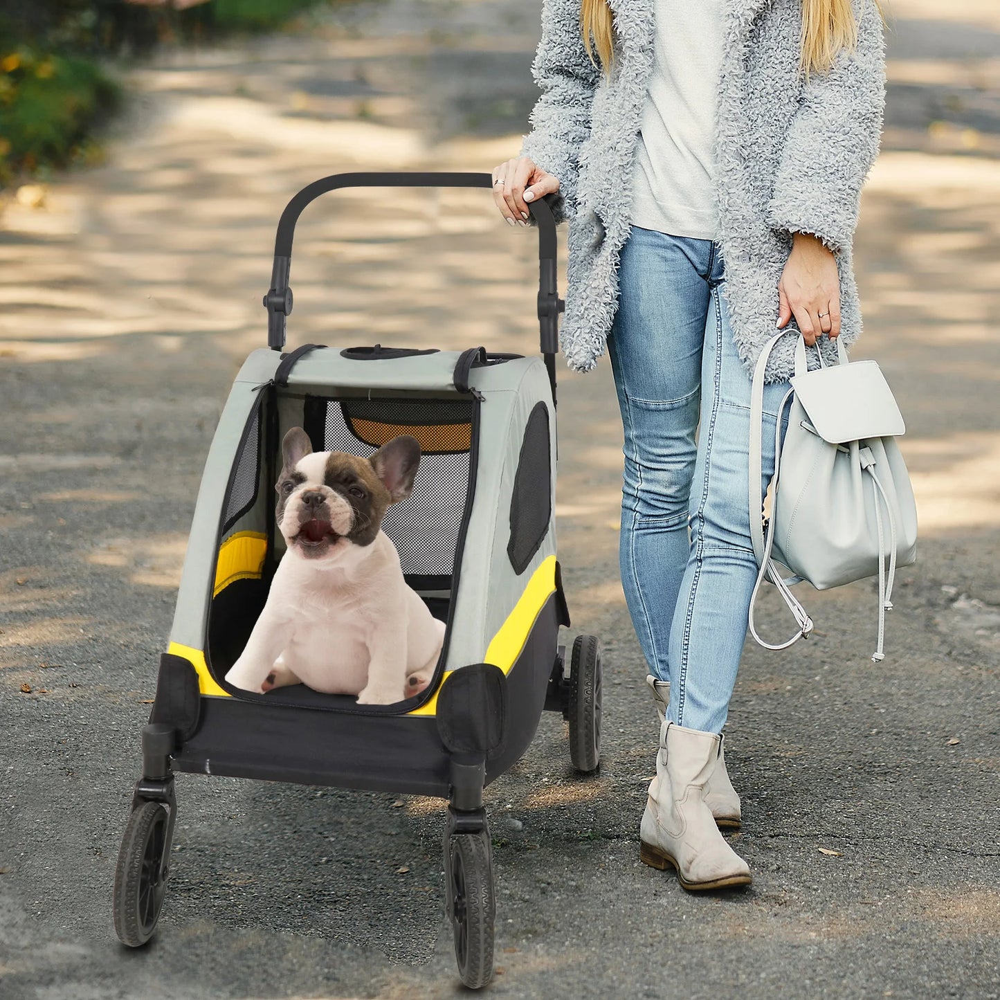 Portable Dog Stroller Pet Jogger Wagon