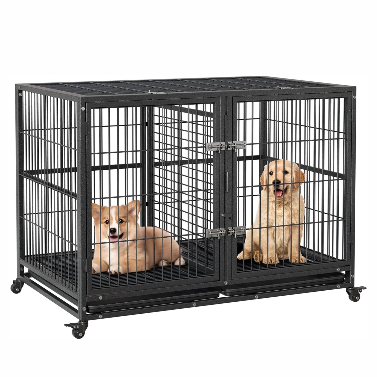 Heavy Duty Dog Crate Large Metal