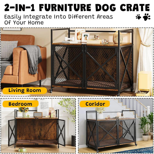 Wooden Dog Crate
