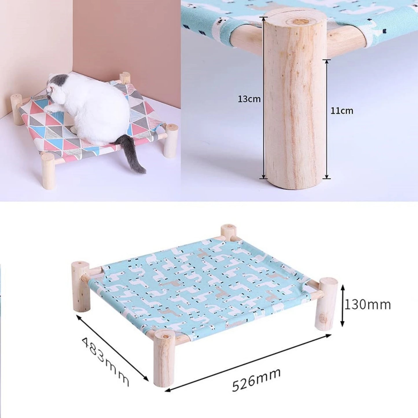 Raised Cat Hammock Bed,