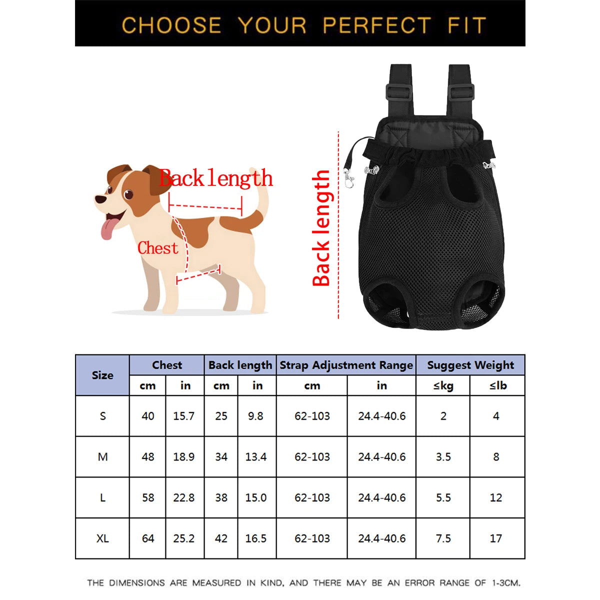 Pet Dogs Cats Carrier Backpack