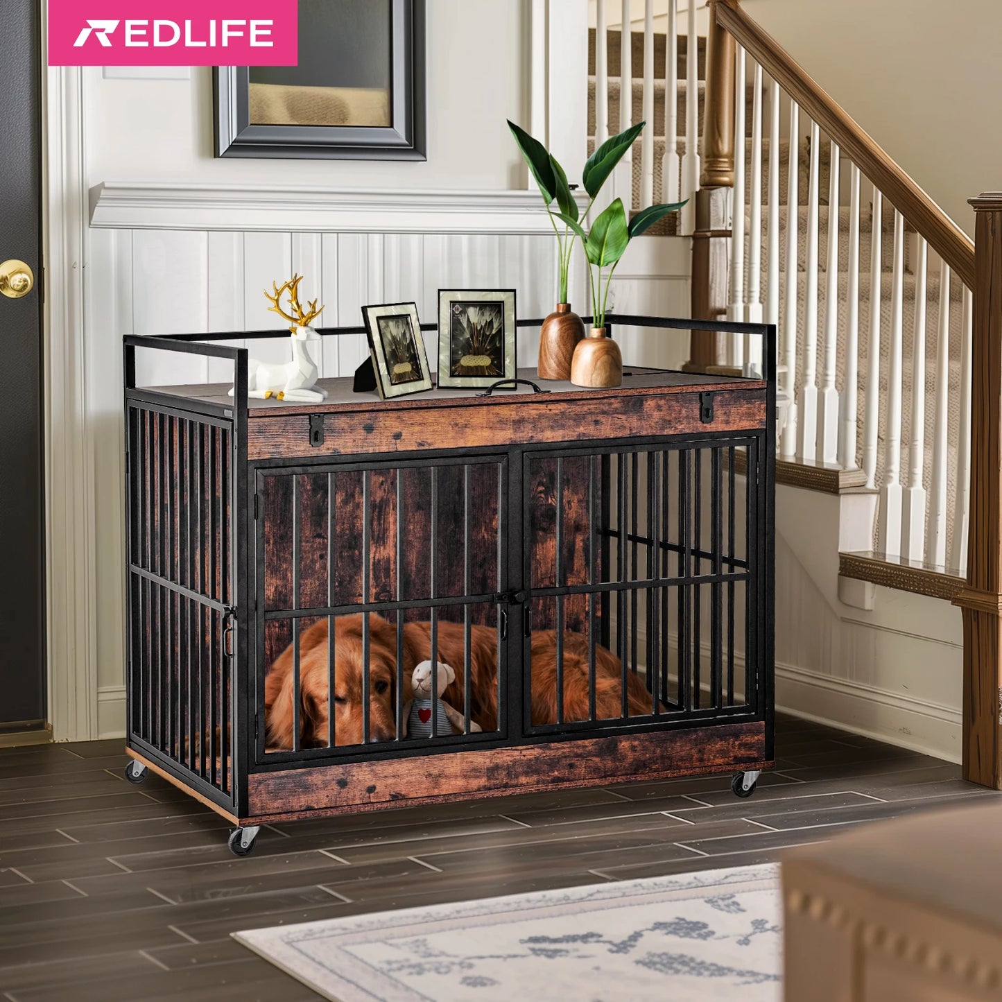 Dog Crate Furniture End Table