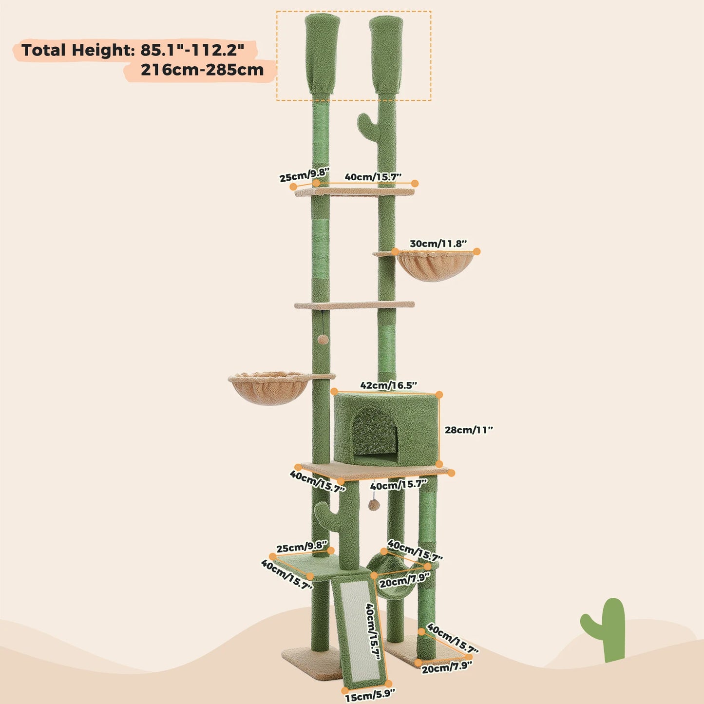 Floor to Ceiling Cat Tree