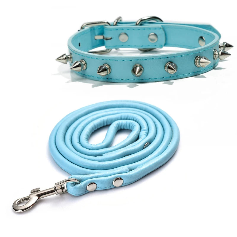 Spiked Studded Leather Dog Collars