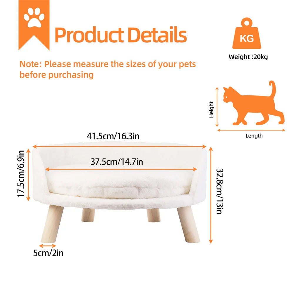 Elevated Dog Cat Sofa Bed