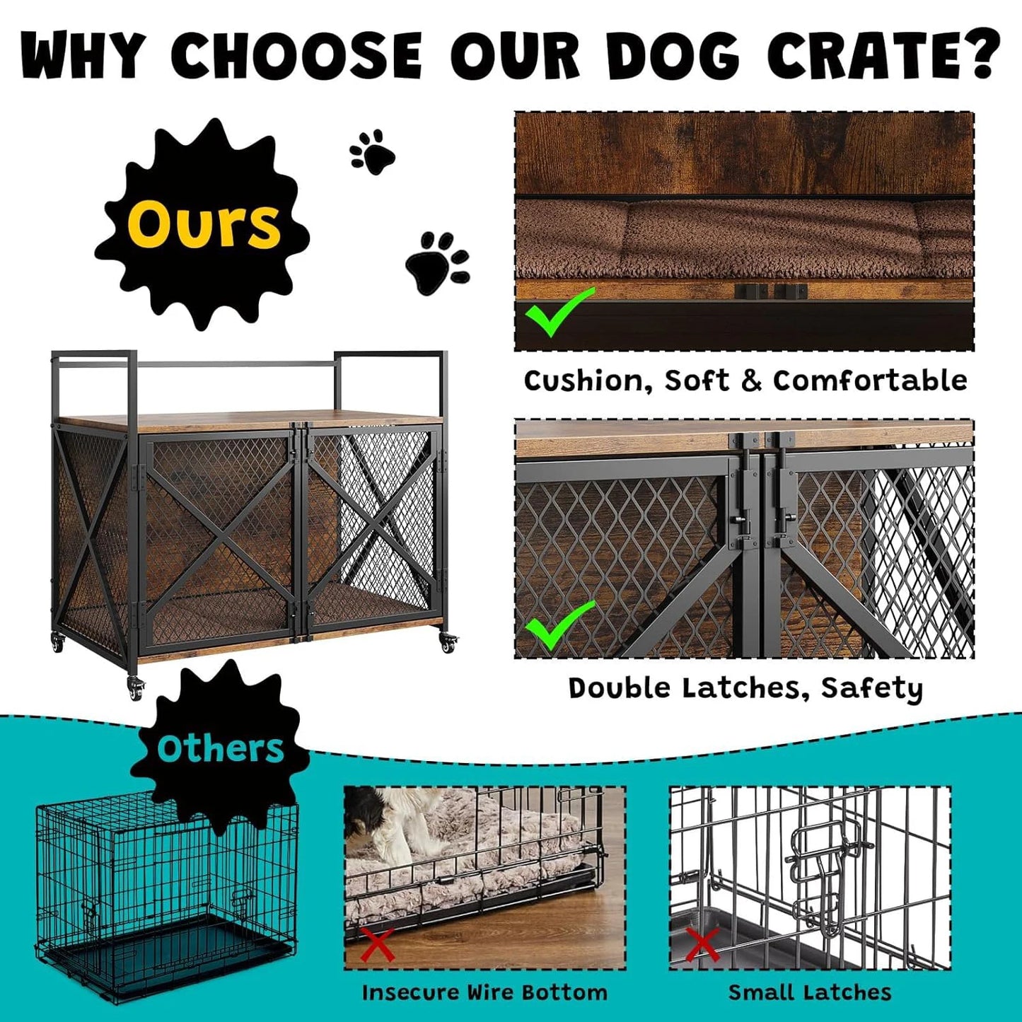 Wooden Dog Crate
