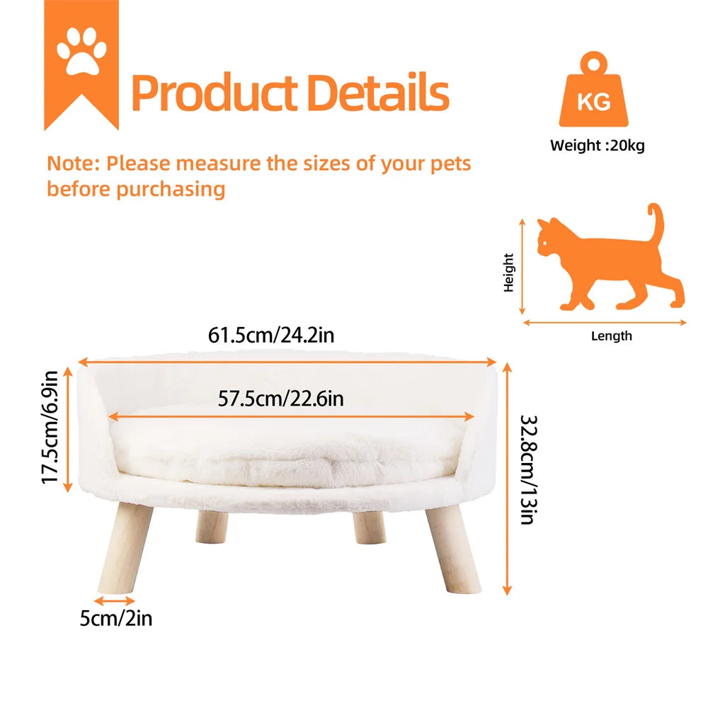 Elevated Dog Cat Sofa Bed