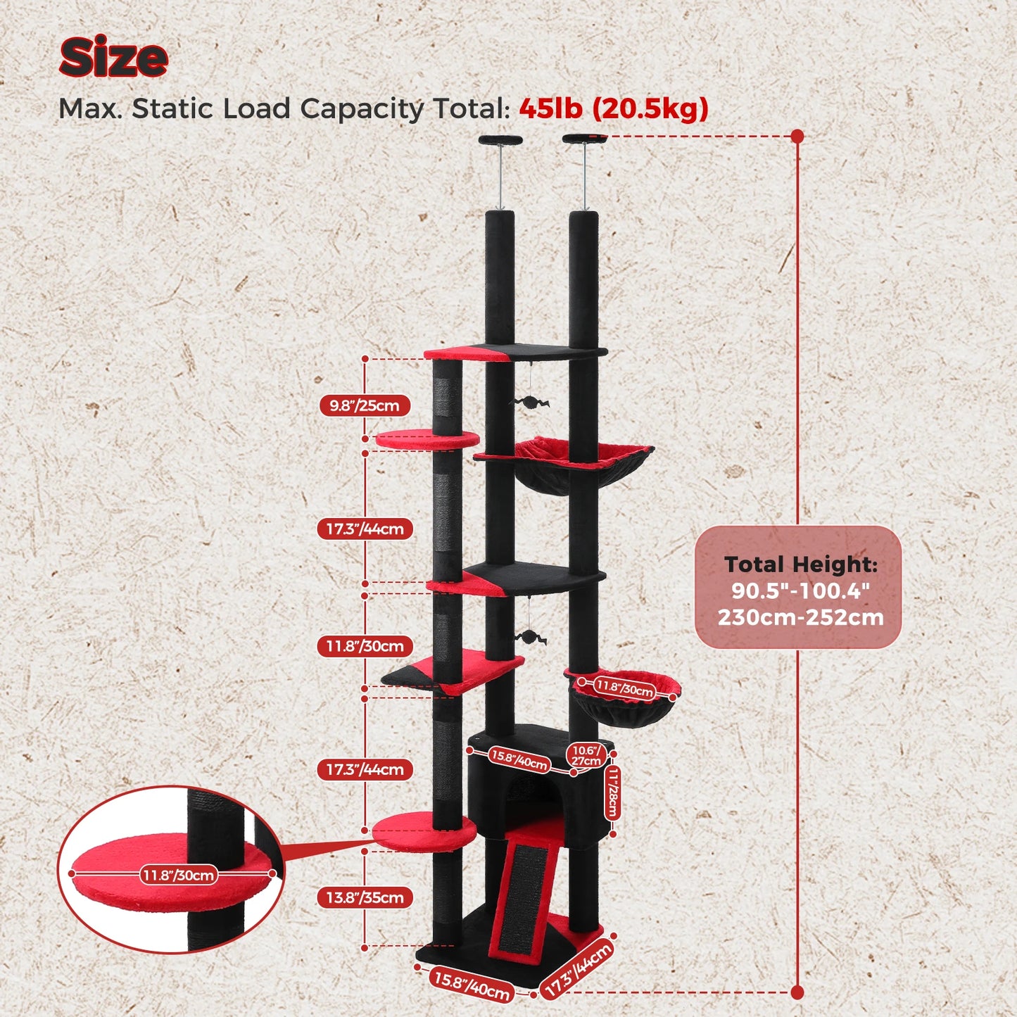 Floor to Ceiling Cat Tree
