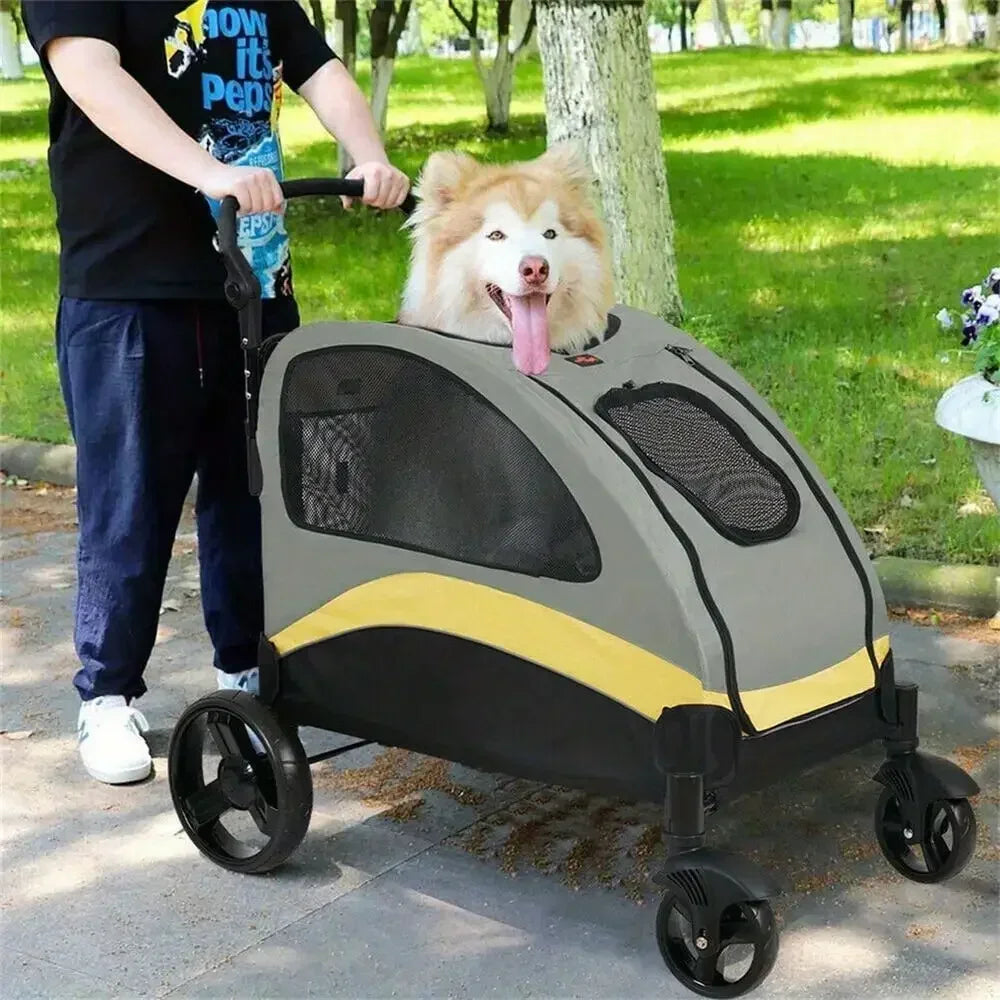 Foldable XX-Large Dog Pet Mobile Stroller