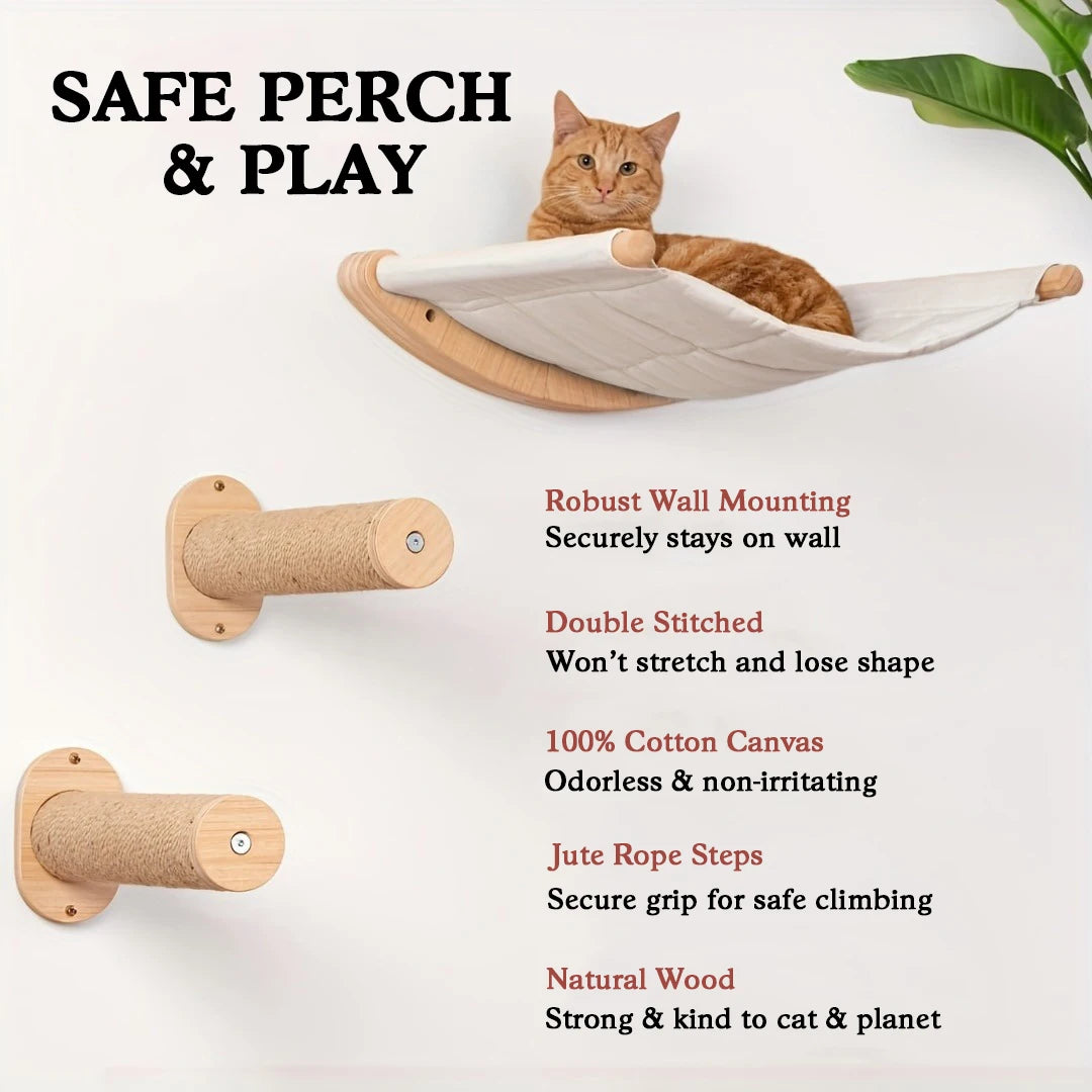 Hammock Wall Mounted Cat Shelf