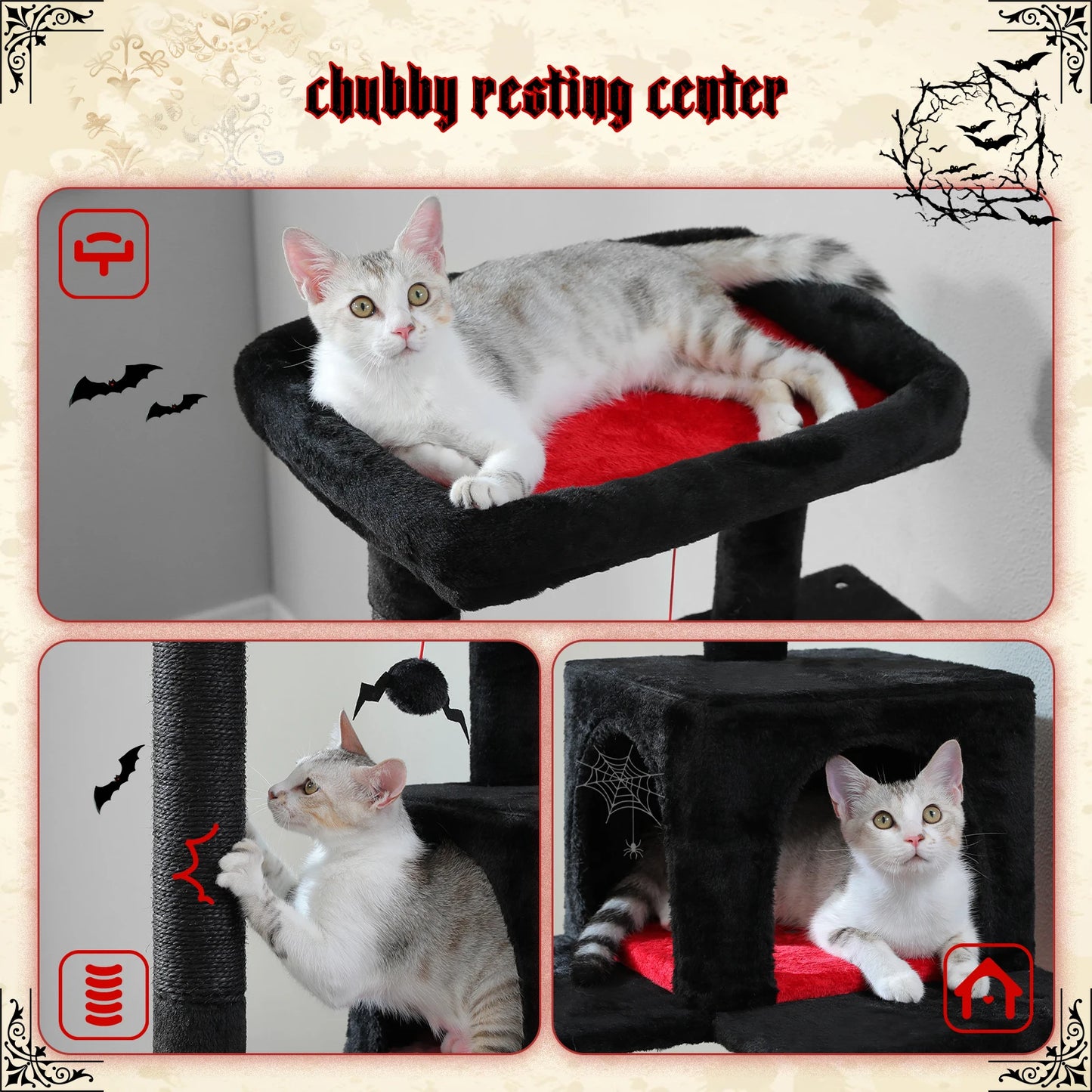 Environment & Cat-Friendly Gothic Cat Tree