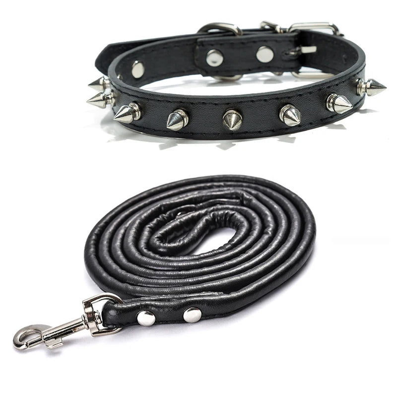 Spiked Studded Leather Dog Collars