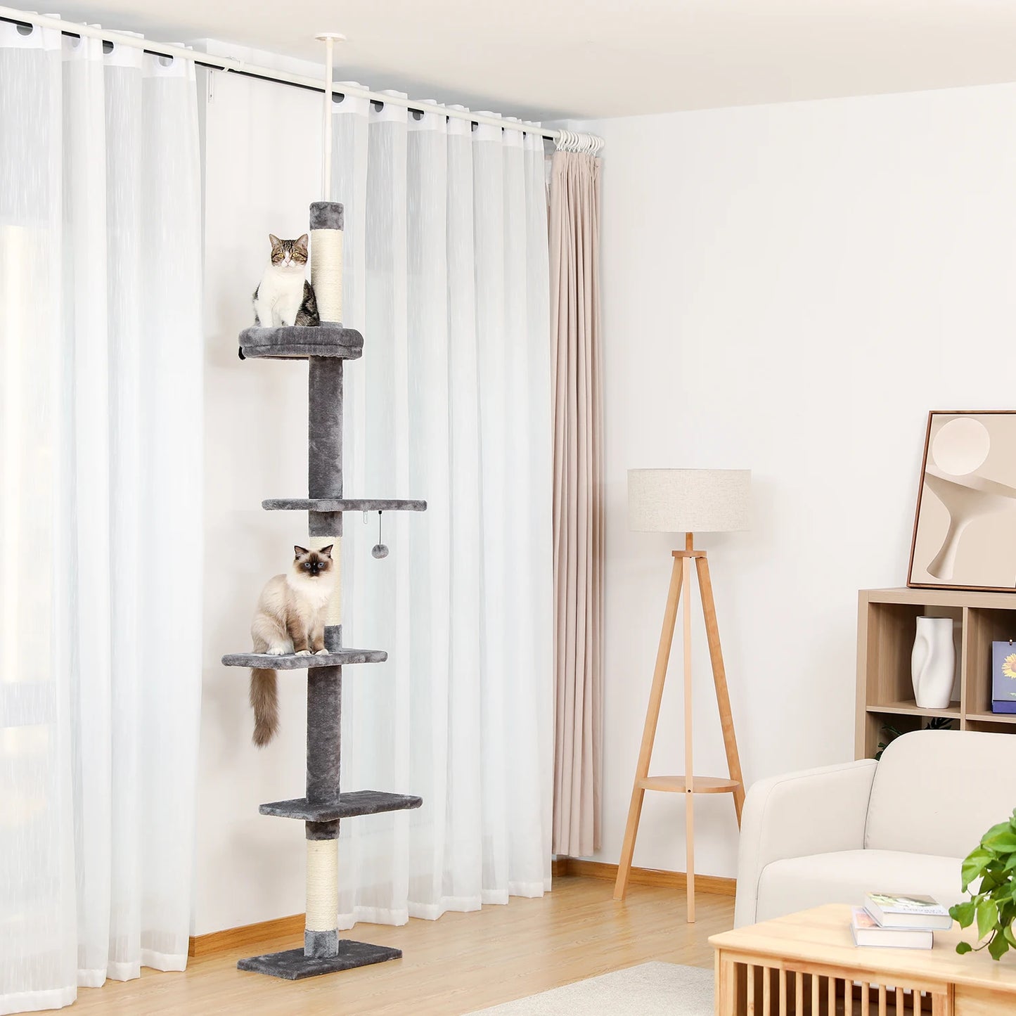 Adjustable Height Cat Tree