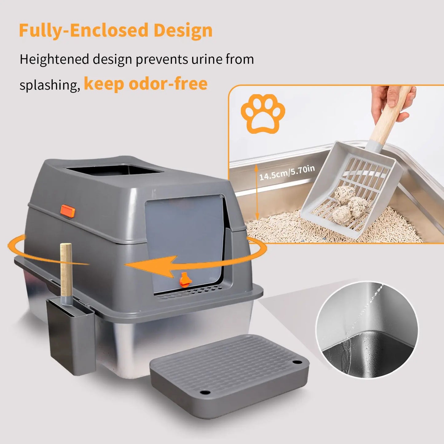 Cat Litter Box with Lid