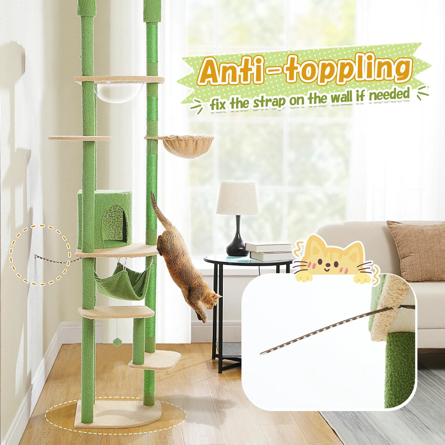 Multi-Level Tall Cat Tree