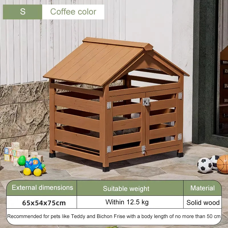 Solid Wood Dog House