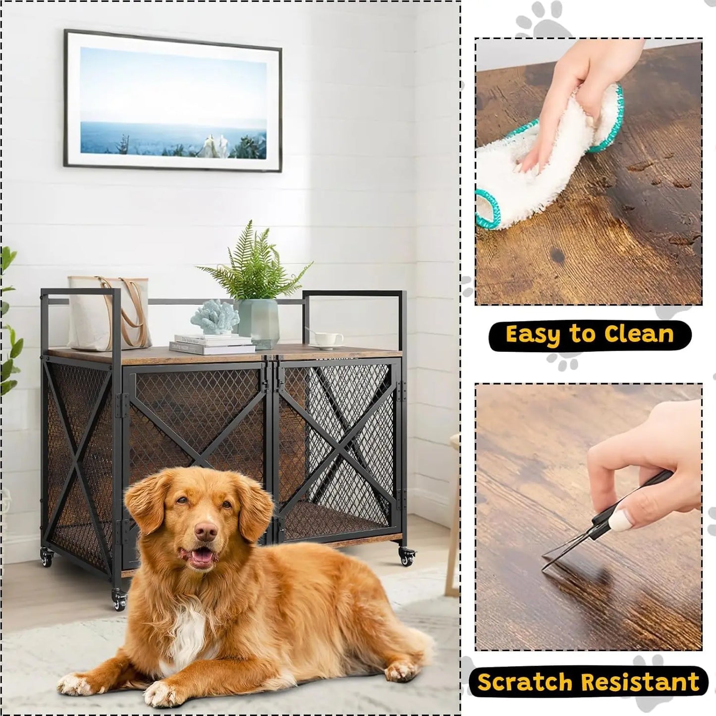 Wooden Dog Crate