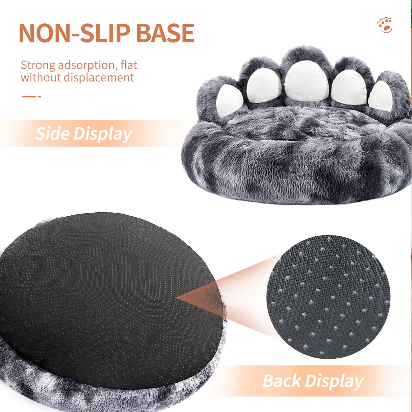 Pet Dog Bed Paw Shape