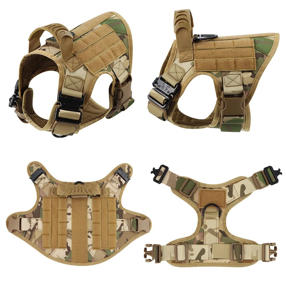 Dog Harness Collar Leash Bags Patches Set
