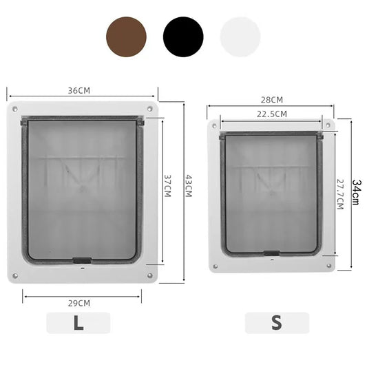 Privacy Protection Flap Gate Pet Dog Door